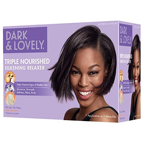 Soft-Sheen Carson SoftSheen-Carson Dark and Lovely Triple Nourished Silkening No-Lye Relaxer with Shea Butter, Super