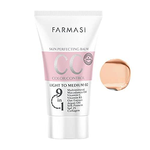 FARMASi Farmasi Makeup cc Cream 9 in 1, 50 ml./1.7 fl.oz. (Light to Medium) And Farmasi Zen Mascara Extension Lash, 8 ml./0.27 fl.oz.