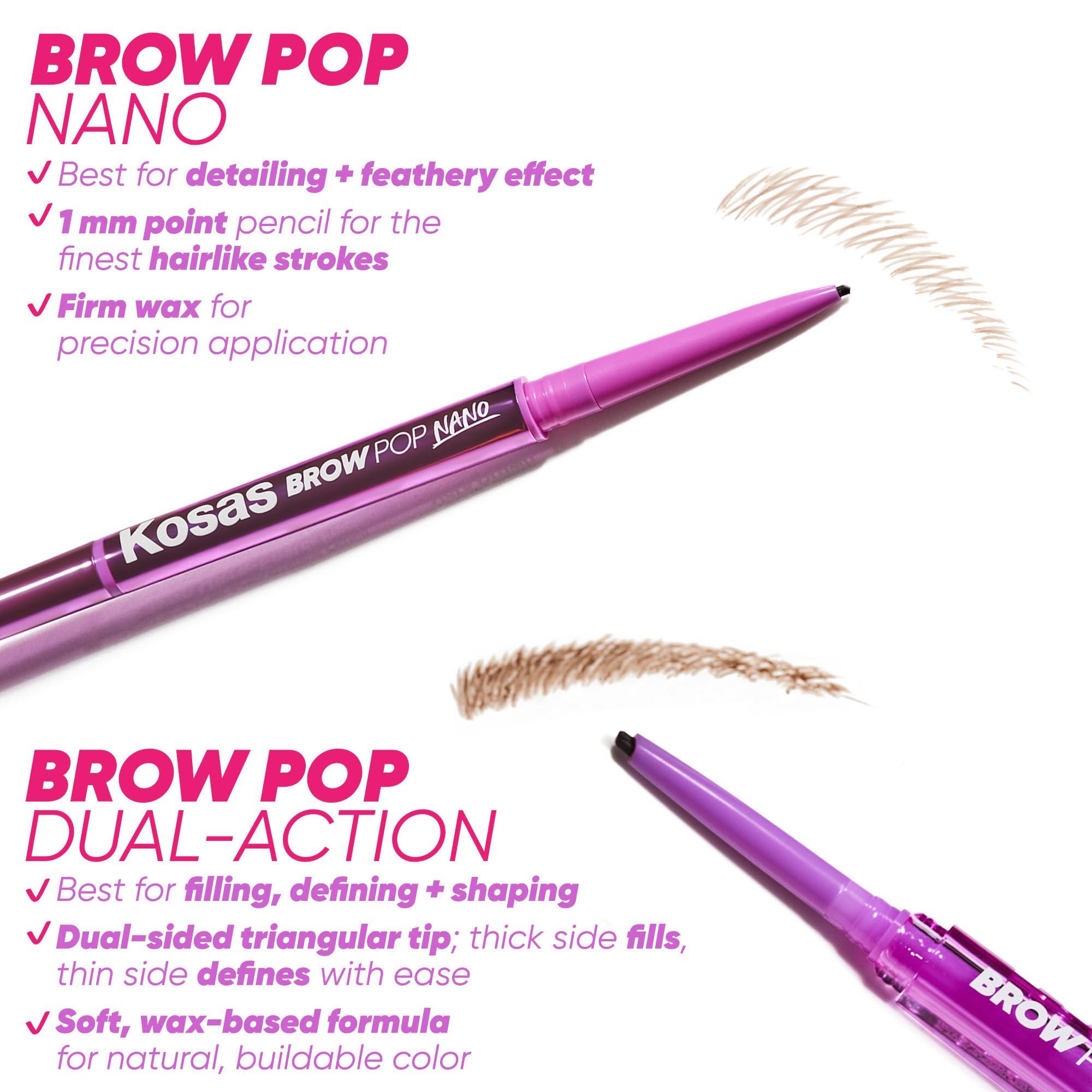 Kosas Kosas Brow Pop Nano Ultra-Fine Detailing Pencil - Brown Black (Soft Brown black) DFGHJ6-5