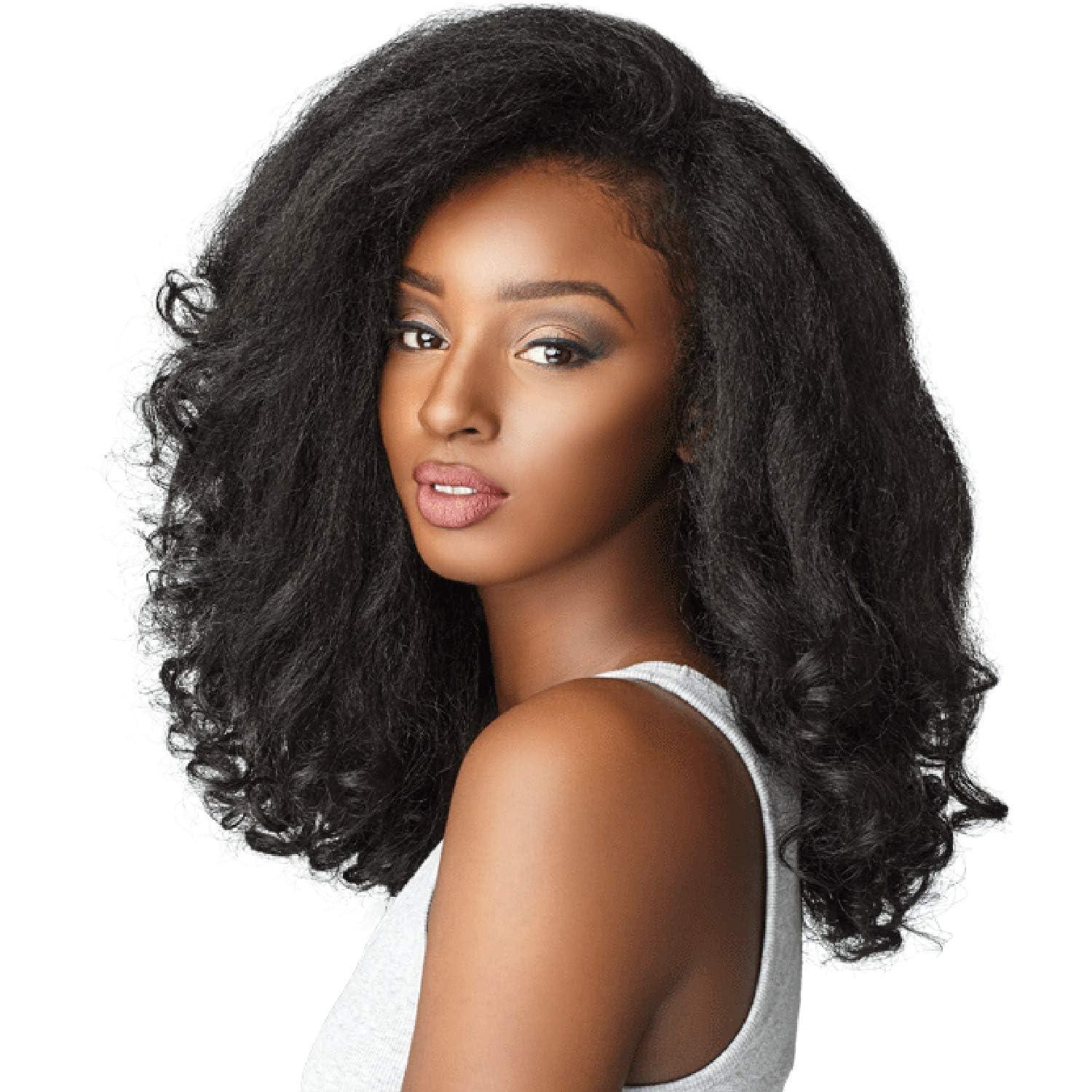 Sensationnel Sensationnel Curls kinksandco half wig - rain maker instant weave drawstring cap for natural 3c to 4c hair textures (1B OFFBLACK)