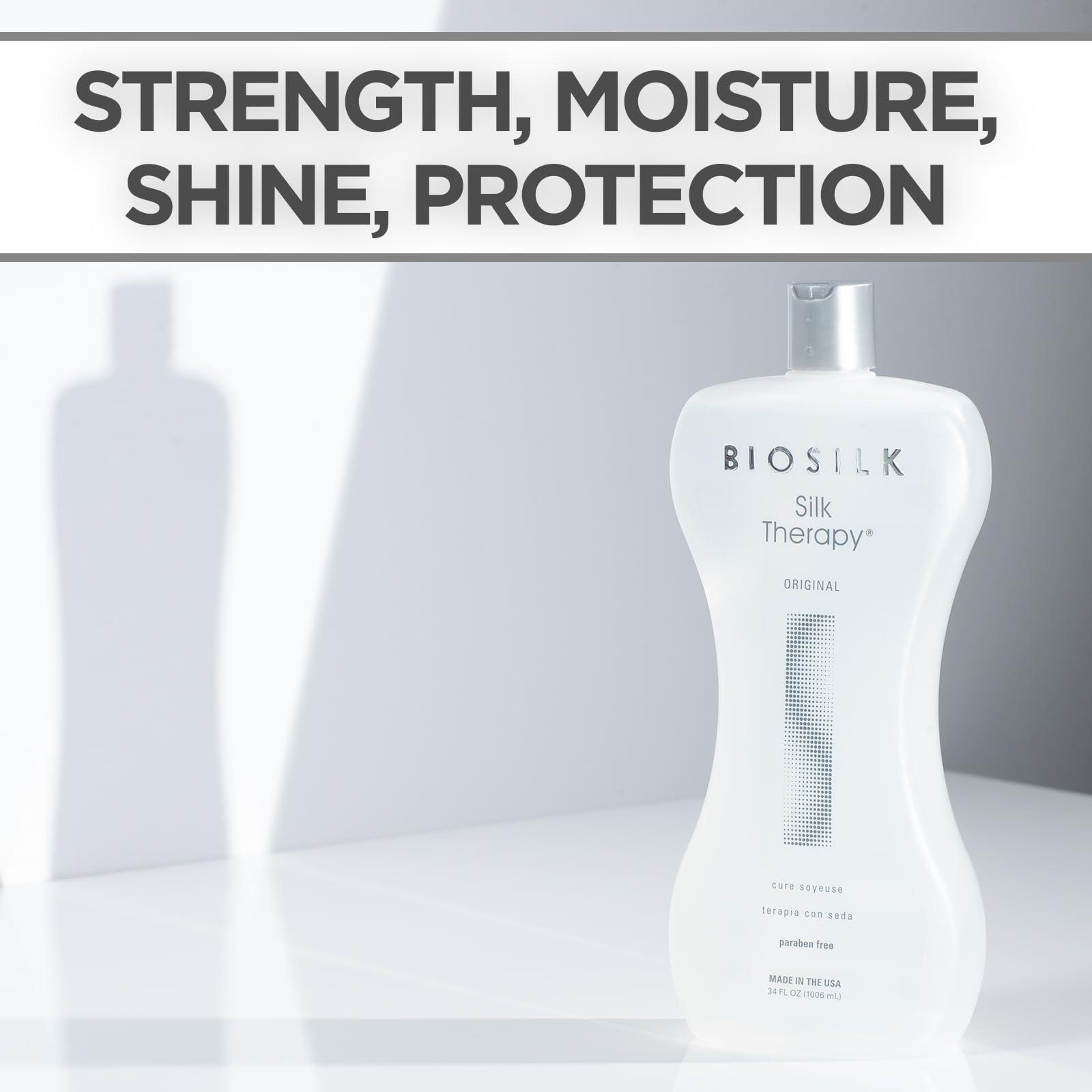 Biosilk BioSilk Silk Therapy Original, Reconstructing Treatment For Adding Shine & Helping Prevent Split Ends, Sulfate, Paraben, & Cruelty-Free, 34 Oz