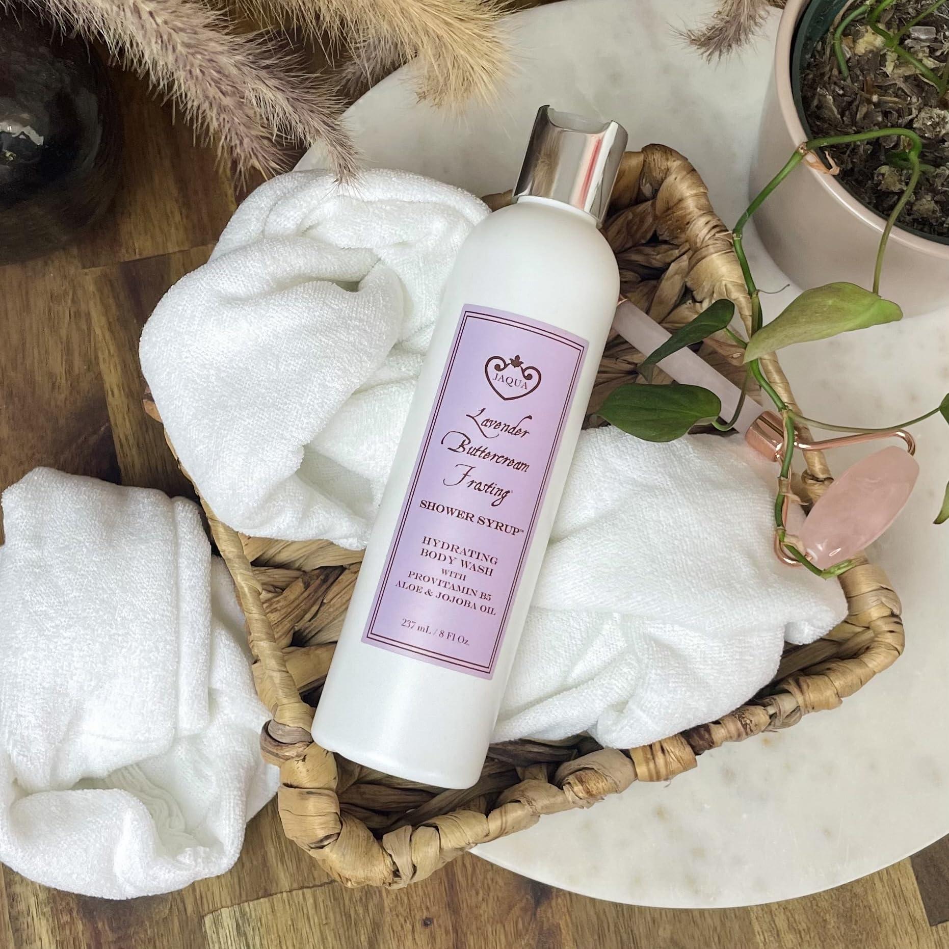 Jaqua Jaqua Shower Syrup Vegan Hydrating Body Wash with Jojoba and Rosehip Oil - Lavender Buttercream Frosting