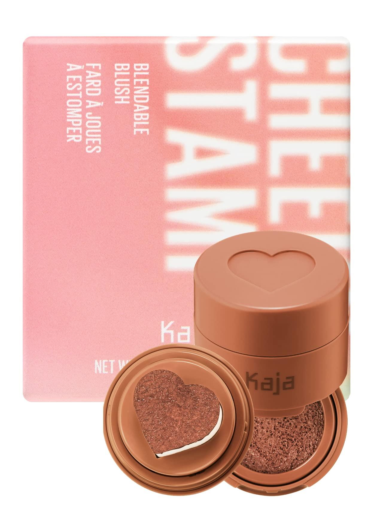 Kaja Kaja Lip & Blush Glazed Keychain Stain - Jelly Charm 02 Squeeze Guava + Blush - Cheeky Stamp 07 Spicy, 0.17 Oz Bundle