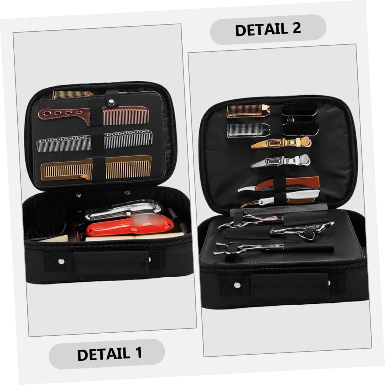 Ipetboom Ipetboom Hair Stylist Tool Box Large Capacity Barber Bag Combs and Shears Organizer