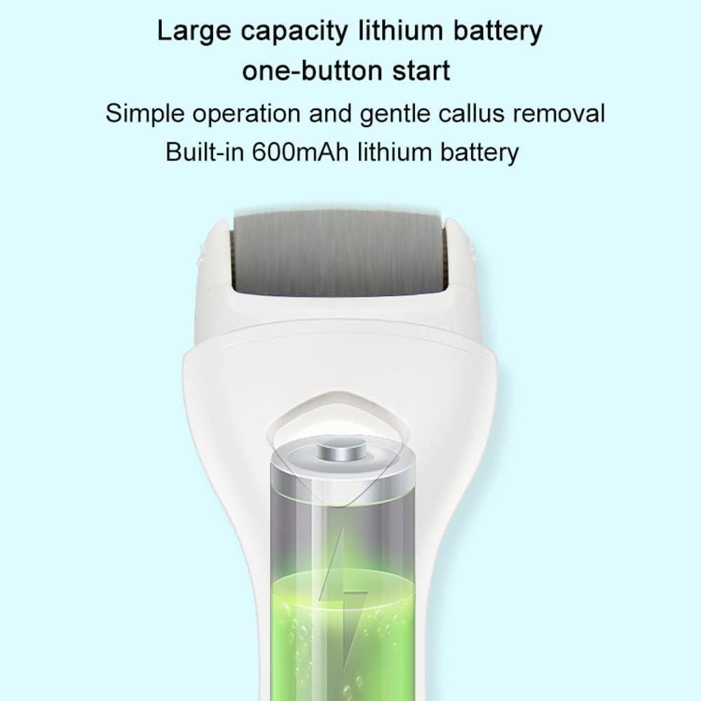 PeakTrend PeakTrend Electric Foot File Grinder Dead Dry Skin Callus Remover Rechargeable Feet Pedicure Tool Foot Care Tools for Hard Cracked Clean with 2 Grinding Heads