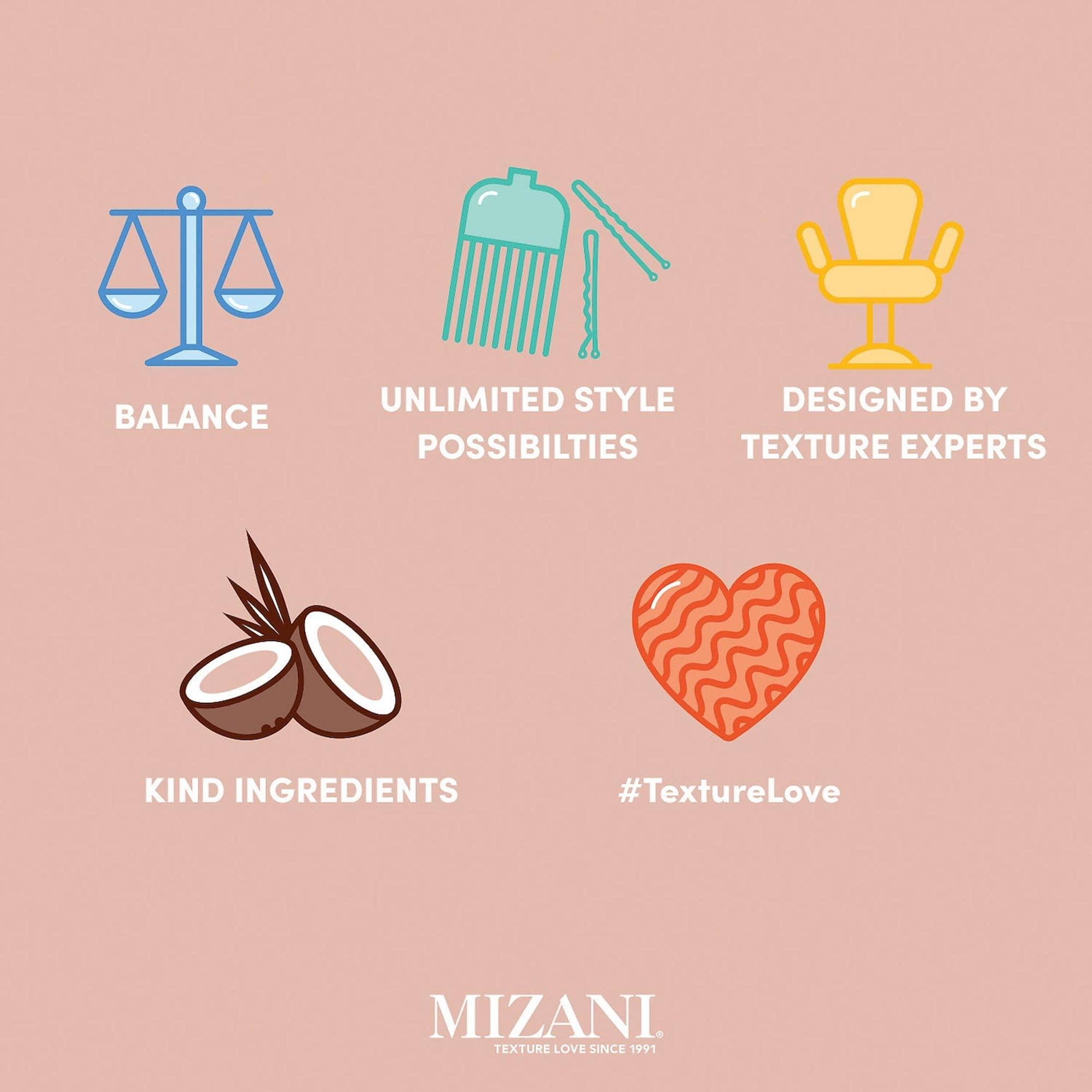 MIZANI MIZANI Scalp Care Dandruff Shampoo | Pyrithione Zinc | Cleanses Hair & Scalp | For Curly Hair | 16.9 Fl Oz