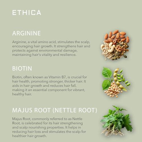 Ethica Beauty Womens Hair Growth. Professional Shampoo, Conditioner, & Daily Ageless Topical Treatment. Healthy Hair, Scalp Health, & Hair Regrowth. 1 Month Supply.