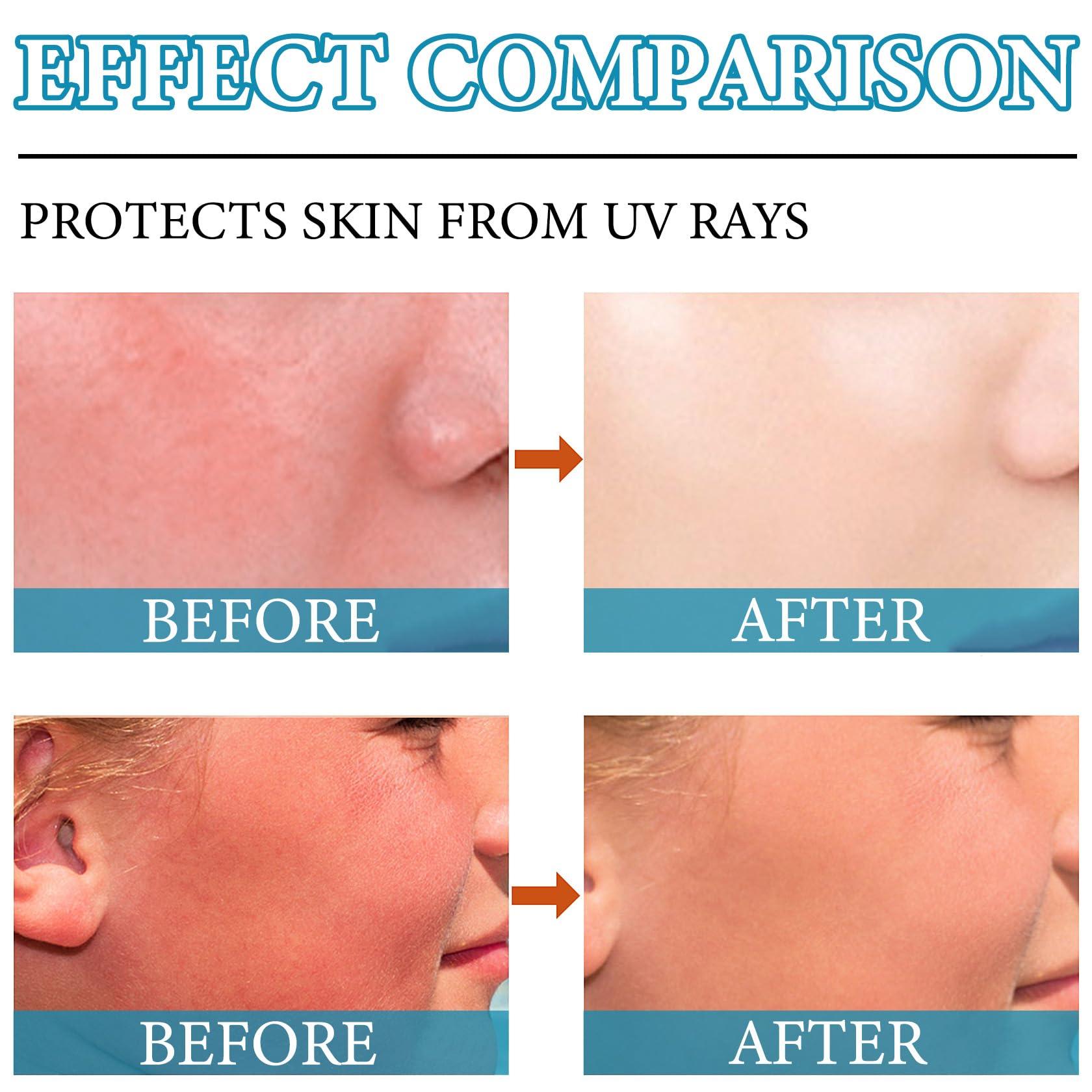 Fusang 2 PCS Face Sunscreen Stick,SPF 50+ Sunscreen Stick Face,Oil Control Lightweight Sunscreen Face Stick,Matte Stick Sunscreen for Face