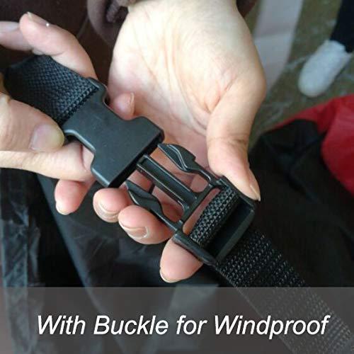 Birsppy Deluxe Golf Cart Covers 4 Passenger, 420D 4 Seat Club Car Cover Waterproof Sunproof Dustproof Black XGF2H