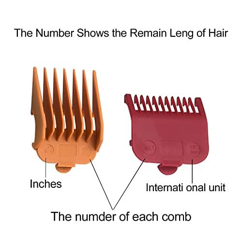COSYONALL Professional Hair Clipper Guards Guide Combs,From 1/16inch to 1inch(1.5-25mm),Compatible with Wahl Professional Clippers/Trimmer
