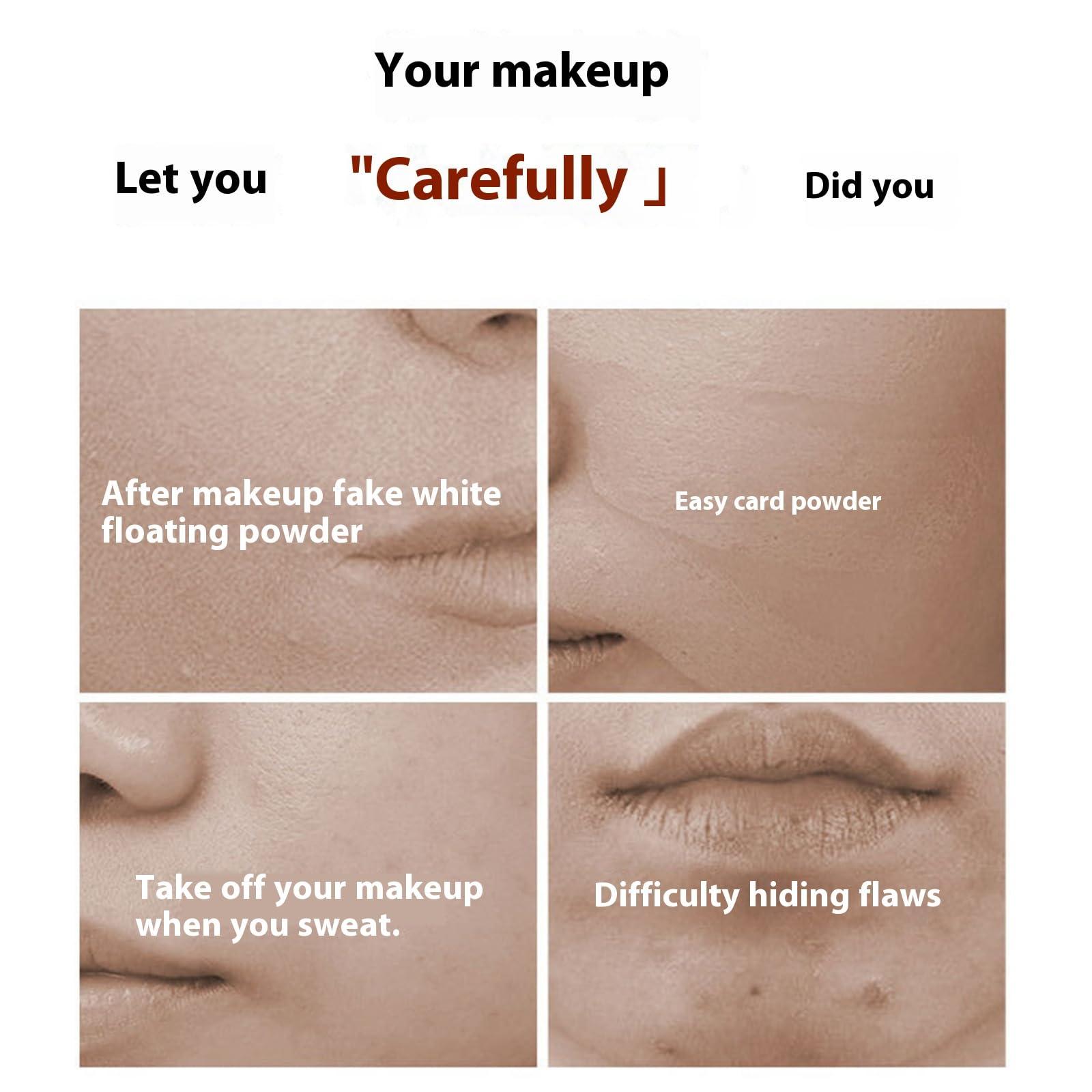 Zabernim Uodo Liquid Foundation, Uodo Moisturizing Light Foundation, Light And Long-Lasting Coverage for All Skin (Ivory white)