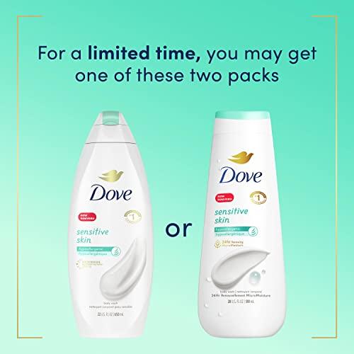 Dove Dove Body Wash Sensitive Skin 2 Count Hypoallergenic and Sulfate Free Body Wash Effectively Washes Away Bacteria While Nourishing Your Skin 20 oz