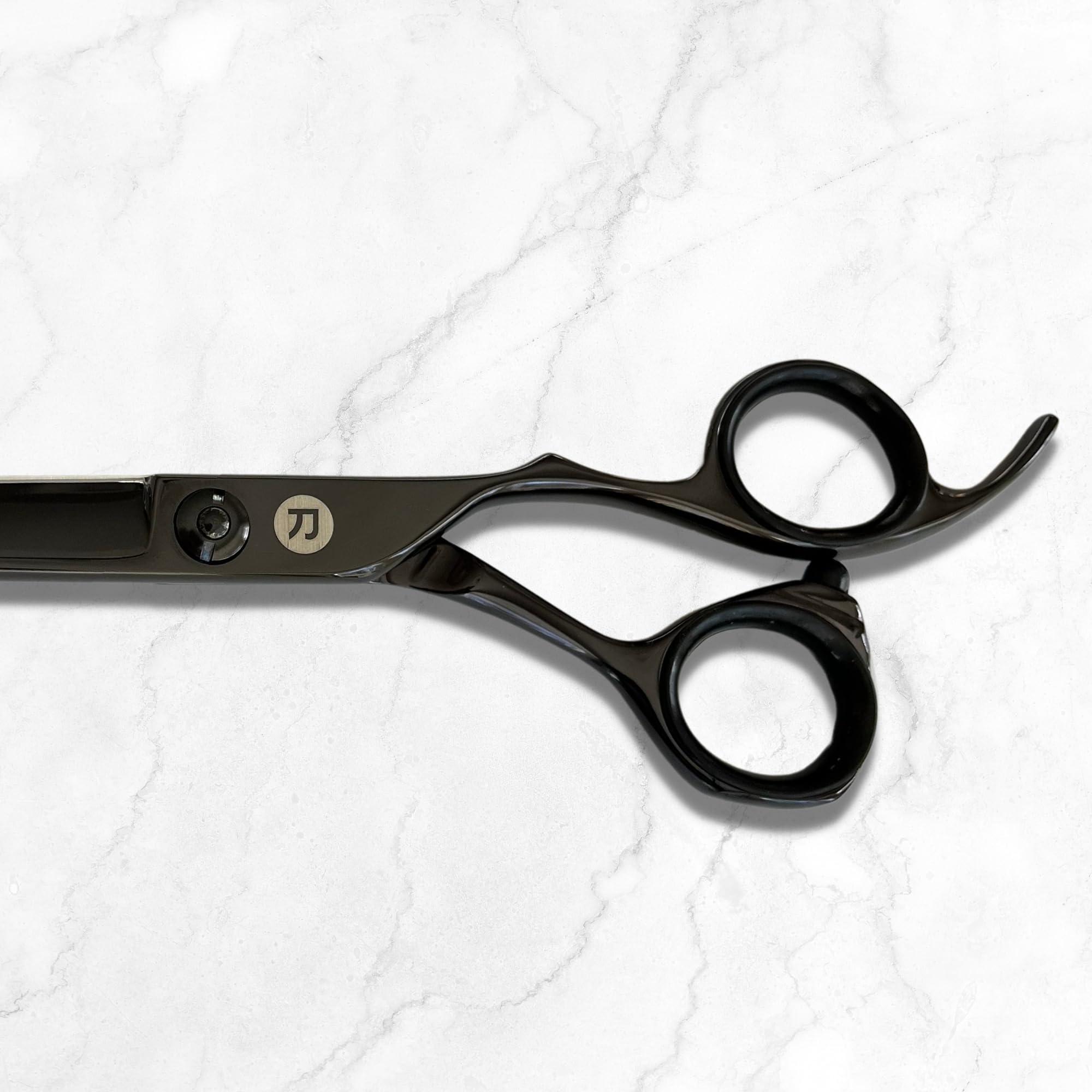 Saki Shears Saki Shears 7 Inch Katana Hair Cutting Scissors for Professionals - 440C Steel With Black Titanium Finish (7" Hair Cutting Shears)