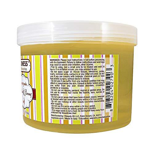 Wax Necessities Waxness All Natural Soft Sugar Paste for Manual Application and Bandage Technique Honey Propolis 1.6 Pound