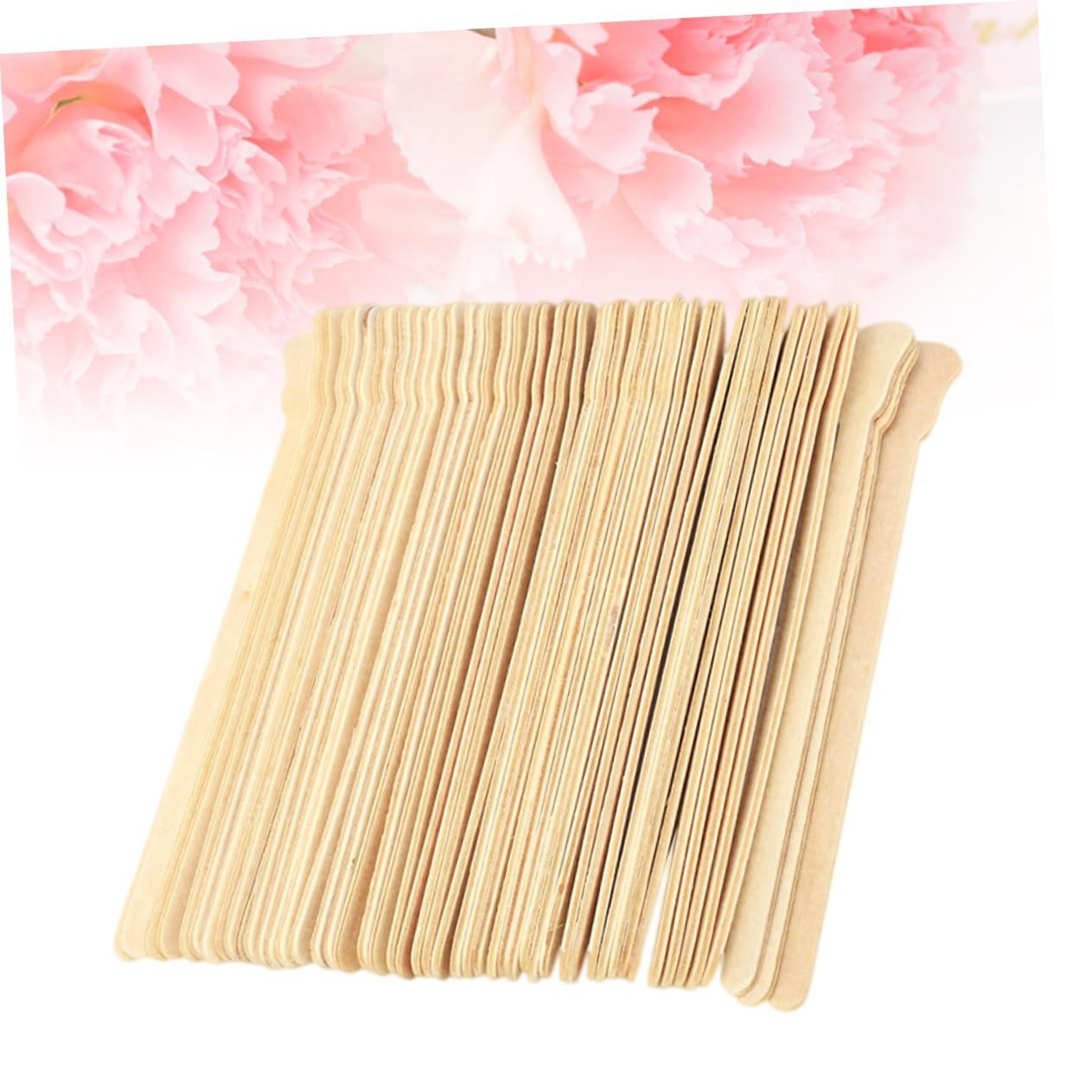 FOYTOKI FOYTOKI 100pcs Wax Rods Eyebrow Waxing Spatulas Wax Sticks for Hair Removal Salon Wax Spatula Beauty Accessroies Reusable Wax Spatula Body Wax Spatula Waxing Spatulas Boots