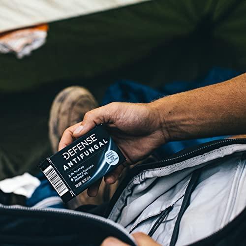 Defense Soap Defense Soap Antifungal Medicated Bar Soap, Tea Tree Body Wipes (40 Count) 2 Pack, & Body Wash 12 oz 2 Pack - Natural Shower Gel