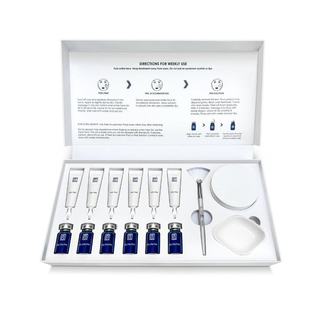 Ellen Lange Ellen Lange Retexturizing Skin Peel Kit - At Home Glycolic Chemical Facial Treatment