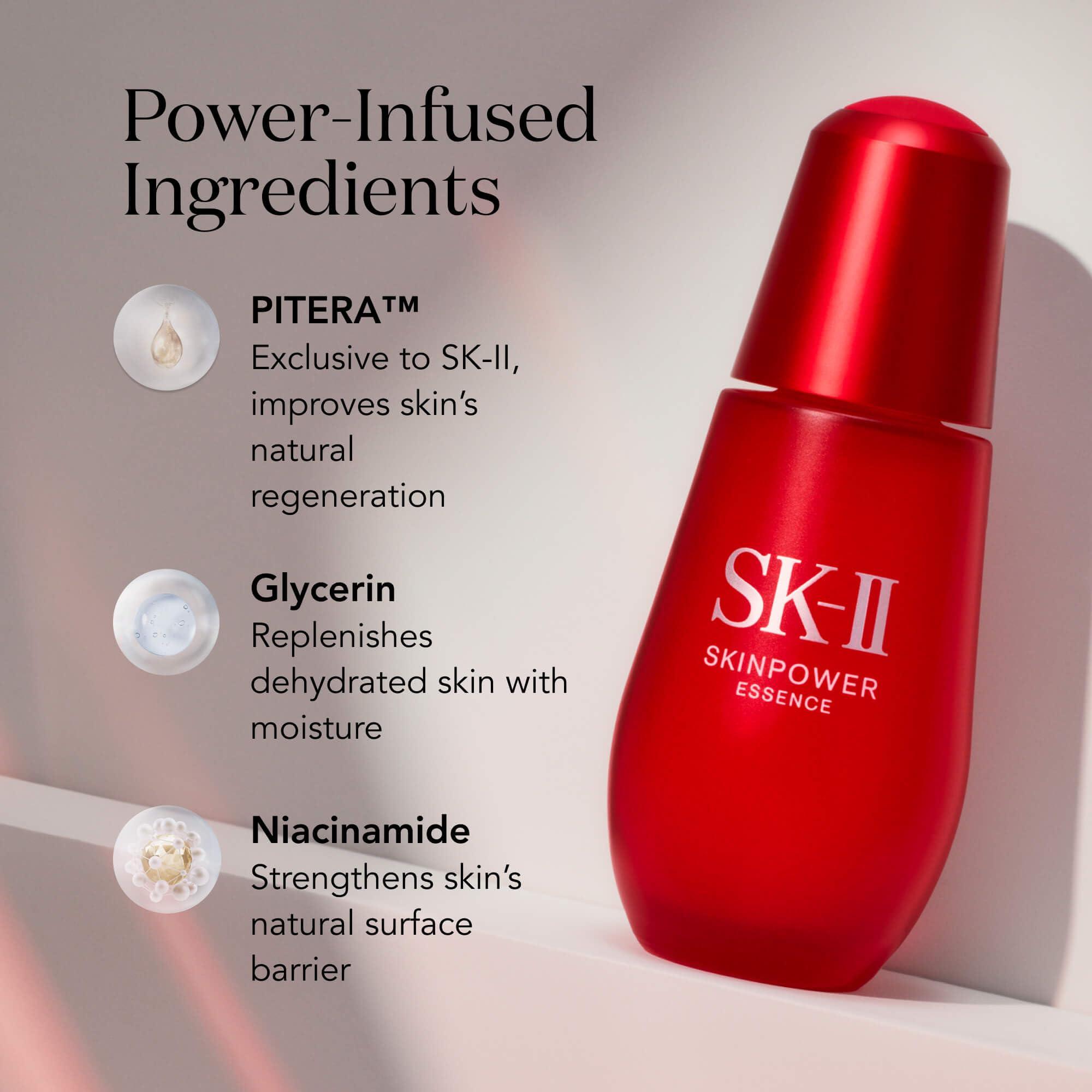 SK-II SK-II SKINPOWER Essence - Pore Minimizing Face Serum to Target Pores, Fine Lines & Firmness - Hydration-Boosting Skincare for a Softer, Bouncier Complexion (1.7 oz)