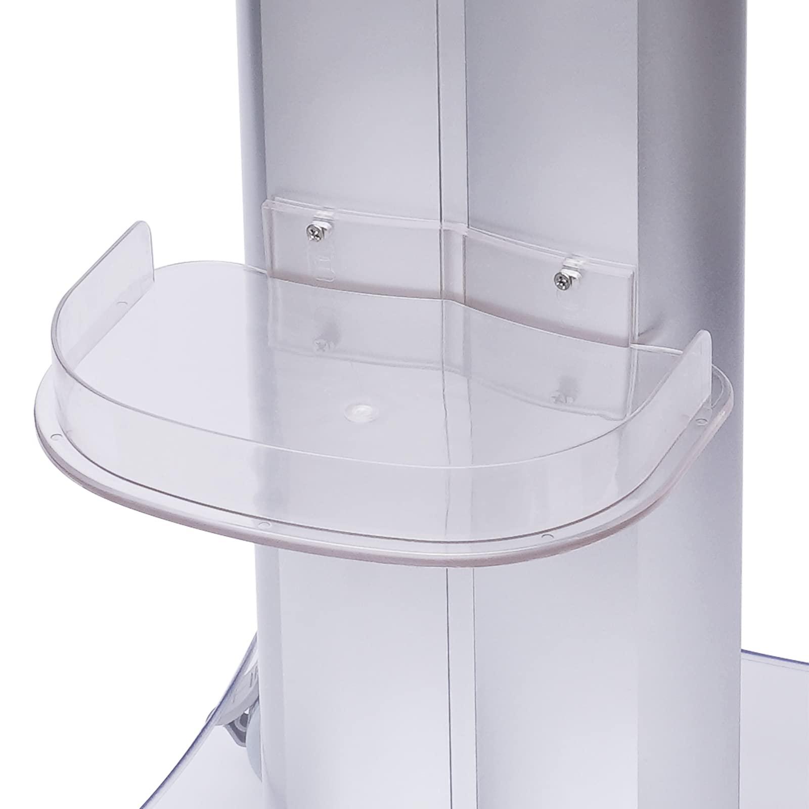 TBVECHI TBVECHI Esthetician Cart, Acrylic Pedestal Rolling Cart, Multil-Function Salon Trolley Cart with Wheels, Beauty Instrument Tray Rolling Cart Load 88lbs, Esthetician Supplies for Esthetician Salon Spa