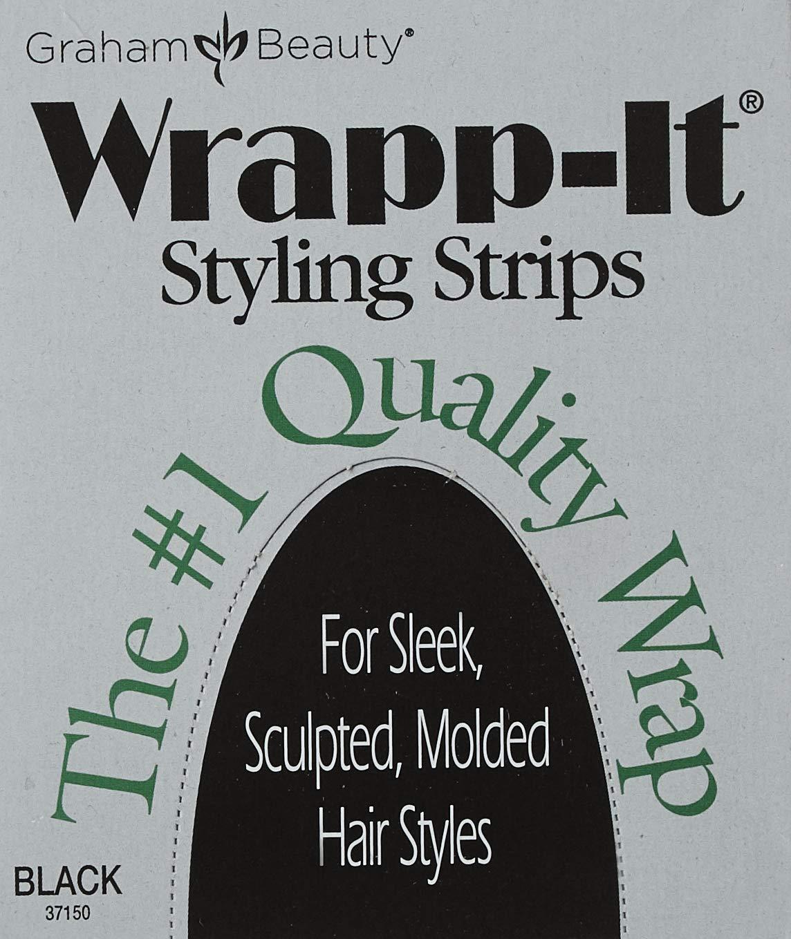 Graham Graham Beauty Wrapp-it Styling Strips, Black (Pack of 2)