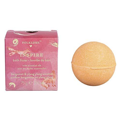 Folklore Folklore Inspire Ylang Ylang and Bergamot Scented Relaxing and Refreshing Bath Fizzer, Ylang Ylang and Bergamot