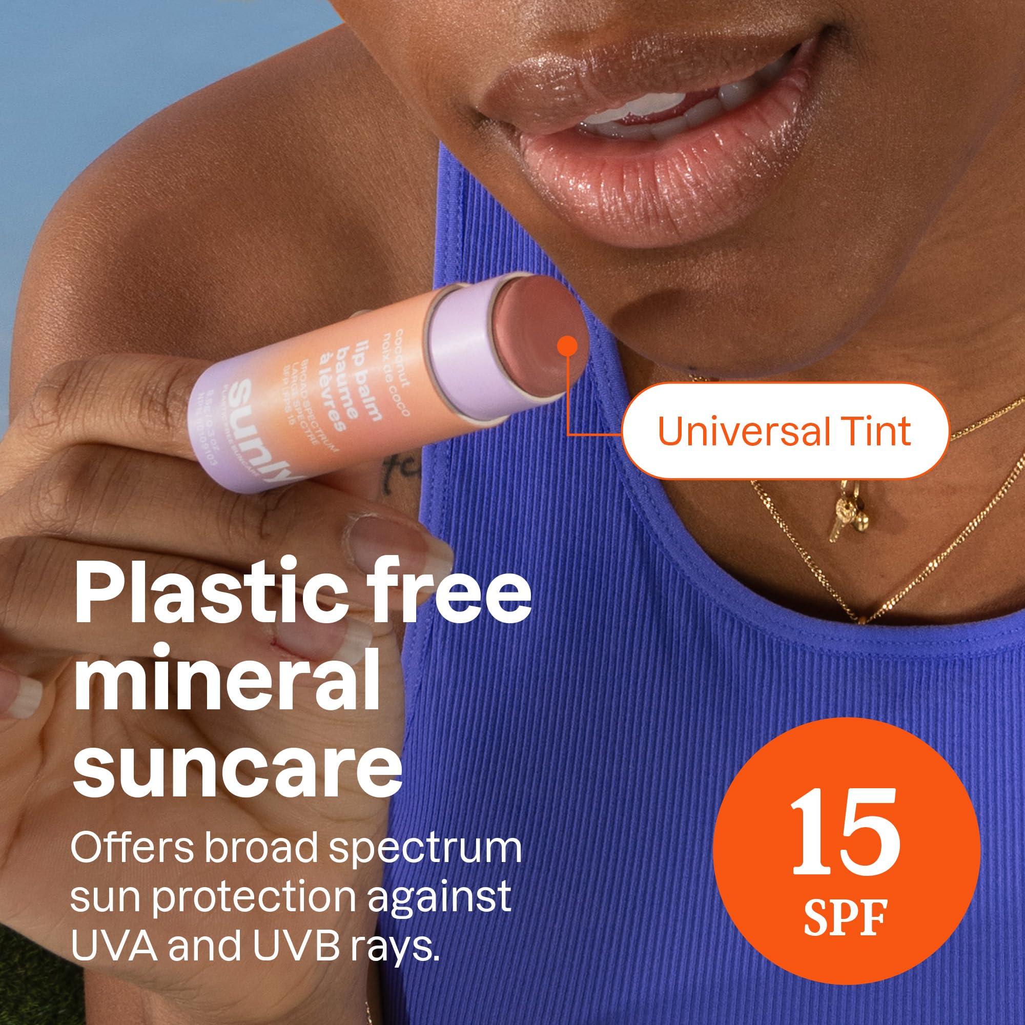 ATTITUDE Bundle of ATTITUDE Mineral Sunscreen Stick with Zinc Oxide, SPF 30 + Tinted Mineral Sunscreen, Face Stick, SPF 30 + Lip Balm, SPF 15 + After Sun Stick, Mint & Cucumber