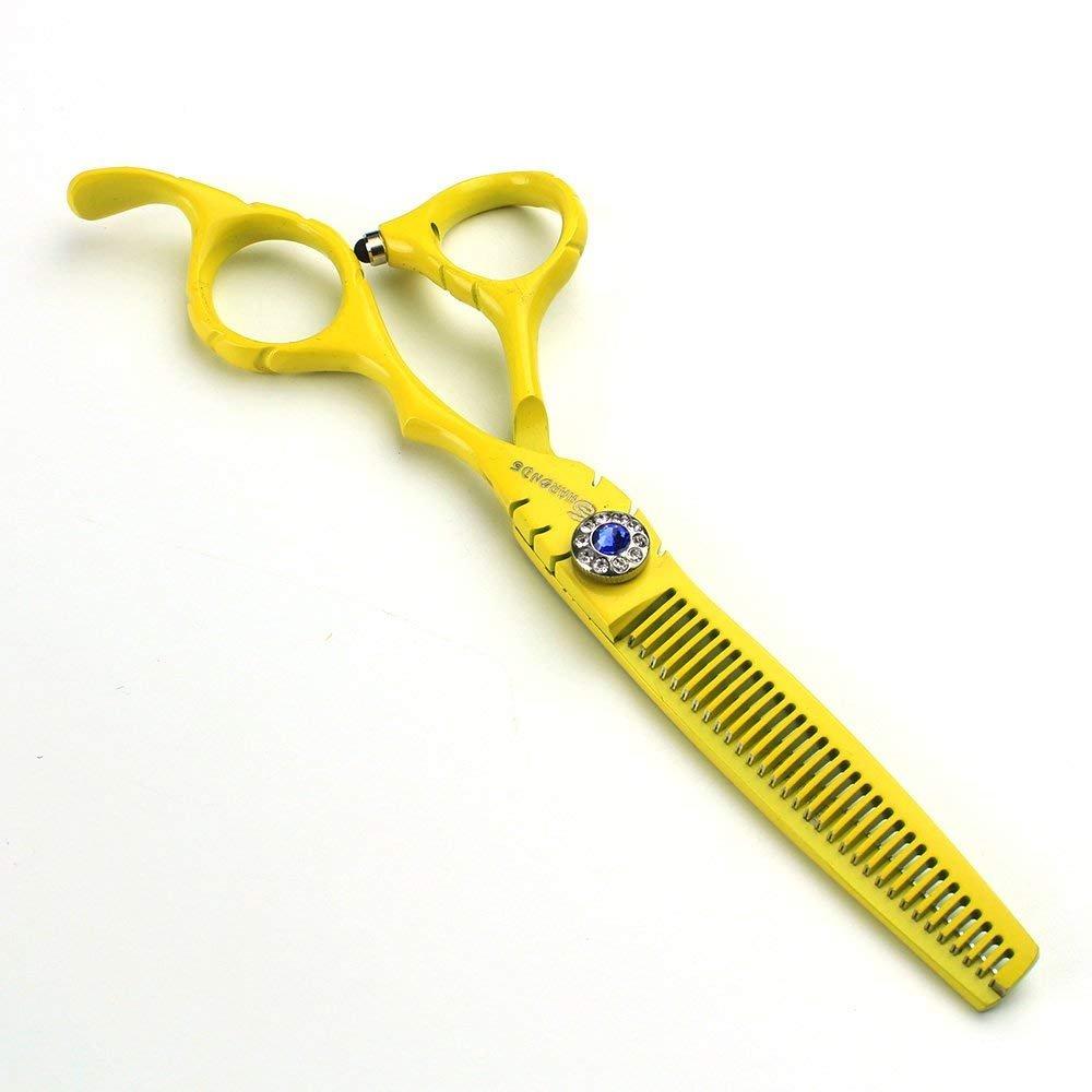 SHARONDS SHARONDS Hair Cutting Scissors Set, Hair Scissors, Thinning Scissors, Black, 6 Inches, 440C (6 Inches, 2 Pieces)