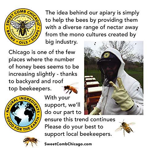 Sweet Comb Chicago Sweet Comb Chicago: Beeswax Beard Conditioner, Strong Hold for Your Beard, Strengthens & Softens Beards & Mustaches - Leave in Conditioner Wax for Men