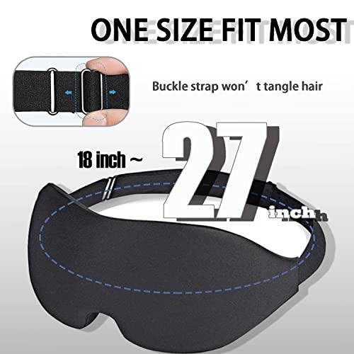 Remowhalle Eye Mask for Lash Extensions, Sleep Mask for Lash Extensions for Women Men, Zero Eye Pressure 3D Contoured Lash Extension Sleep Mask, Lash Protector Breathable Soft Shade Cover for Travel Yoga Nap
