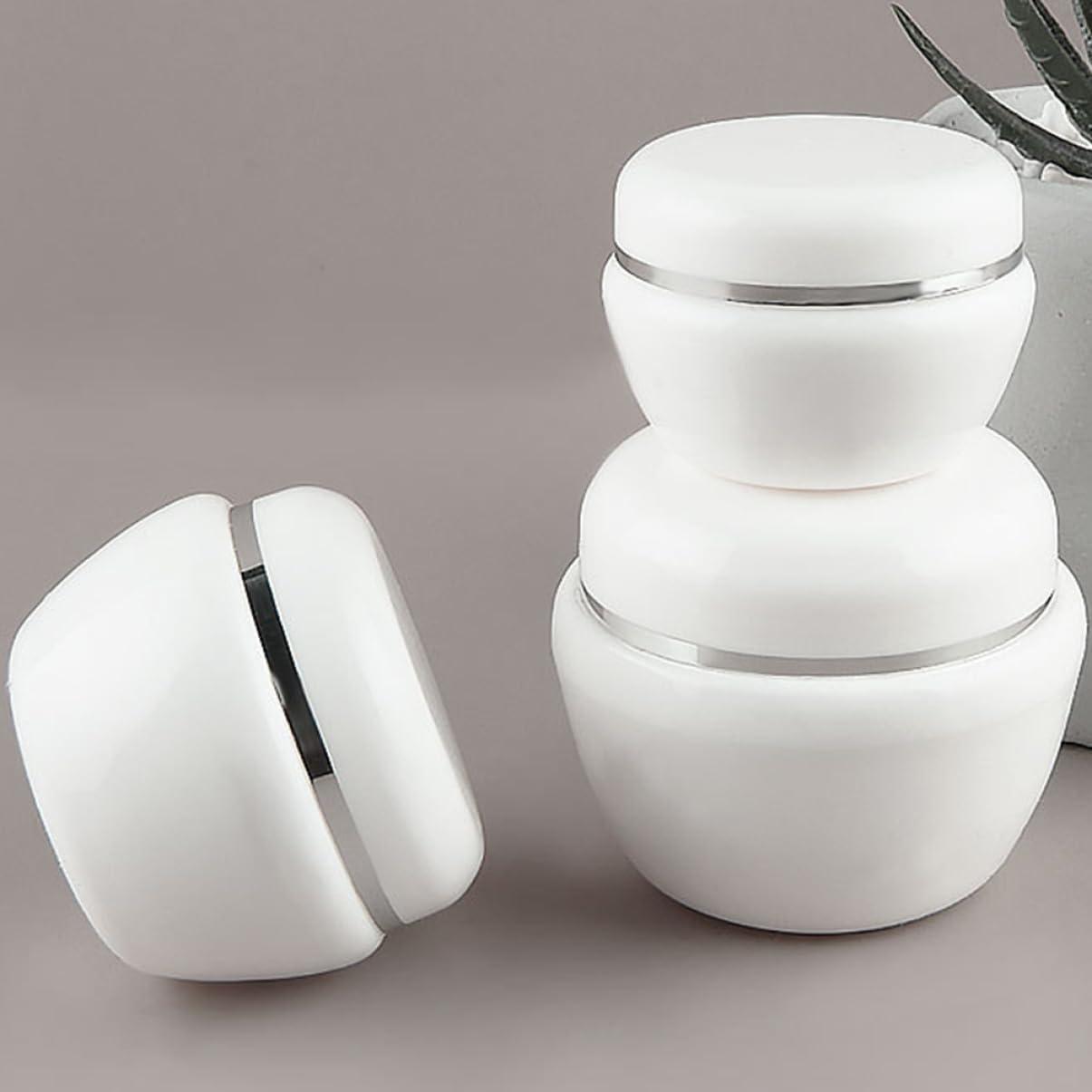 Baluue Baluue 10Pcs Silver Rim Cream Jars Skincare Sub Container for Body Butter Multi-Use Face Cream Package Holders