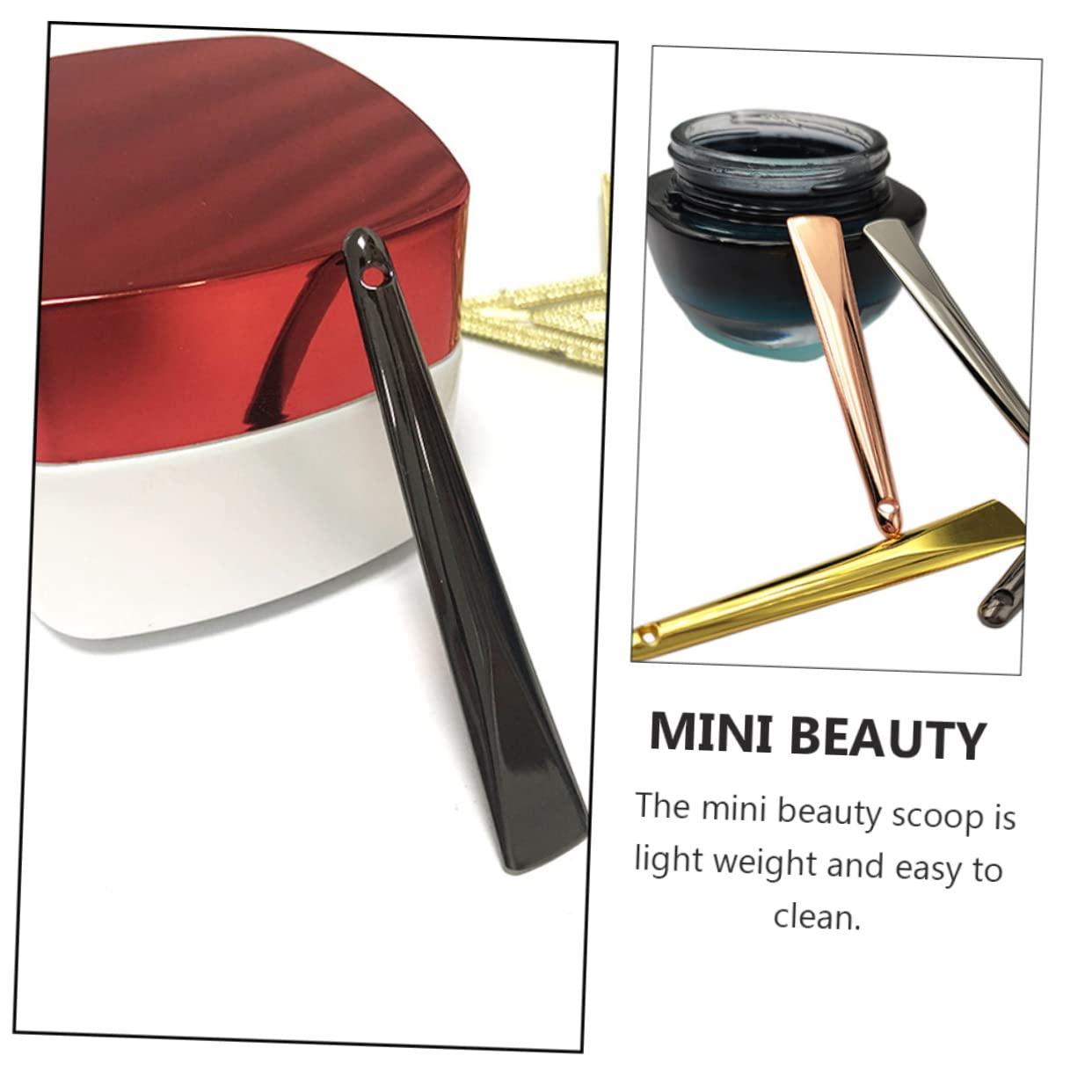 Ipetboom Ipetboom 6 Pcs Mask Tools Cream Container Facial Spoon Creams Patch Face Spatula Mini Makeup Skin Spatula Clay Mask for Face Moisturizing Cream Spatula Scoop Face Scrubber Stain Zinc Alloy