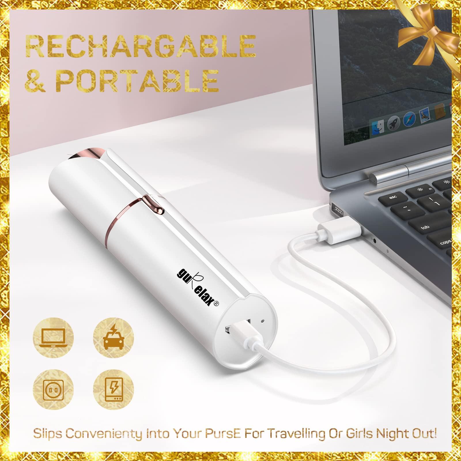 gurelax gurelax Facial Hair Removal for Women(with 2 x Replacement Heads) Facial Hair Remover, Hair Removal Device, Best Gift for Mom/Wife/Girlfriend