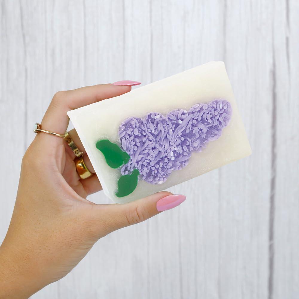 Primal Elements Primal Elements Glycerin Bar Soap | Helps All Skin Types, Sensitive, Oily & Dry Skin | NO PARABENS, VEGAN, GLUTEN FREE, 100% VEGETABLE BASE - (Lilac)