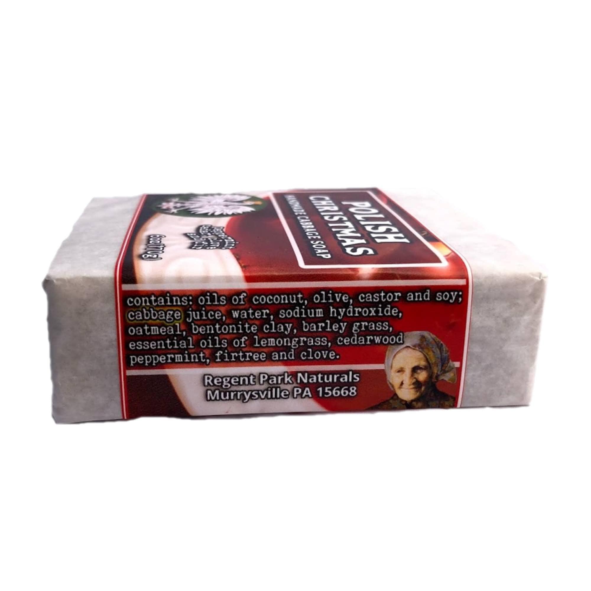 NinthAvenue Basics Polish Christmas: Holiday Soap Gift (peppermint-cedar-fir-clove) CABBAGE SOAP Poland Stocking Stuff Present 6oz (3)