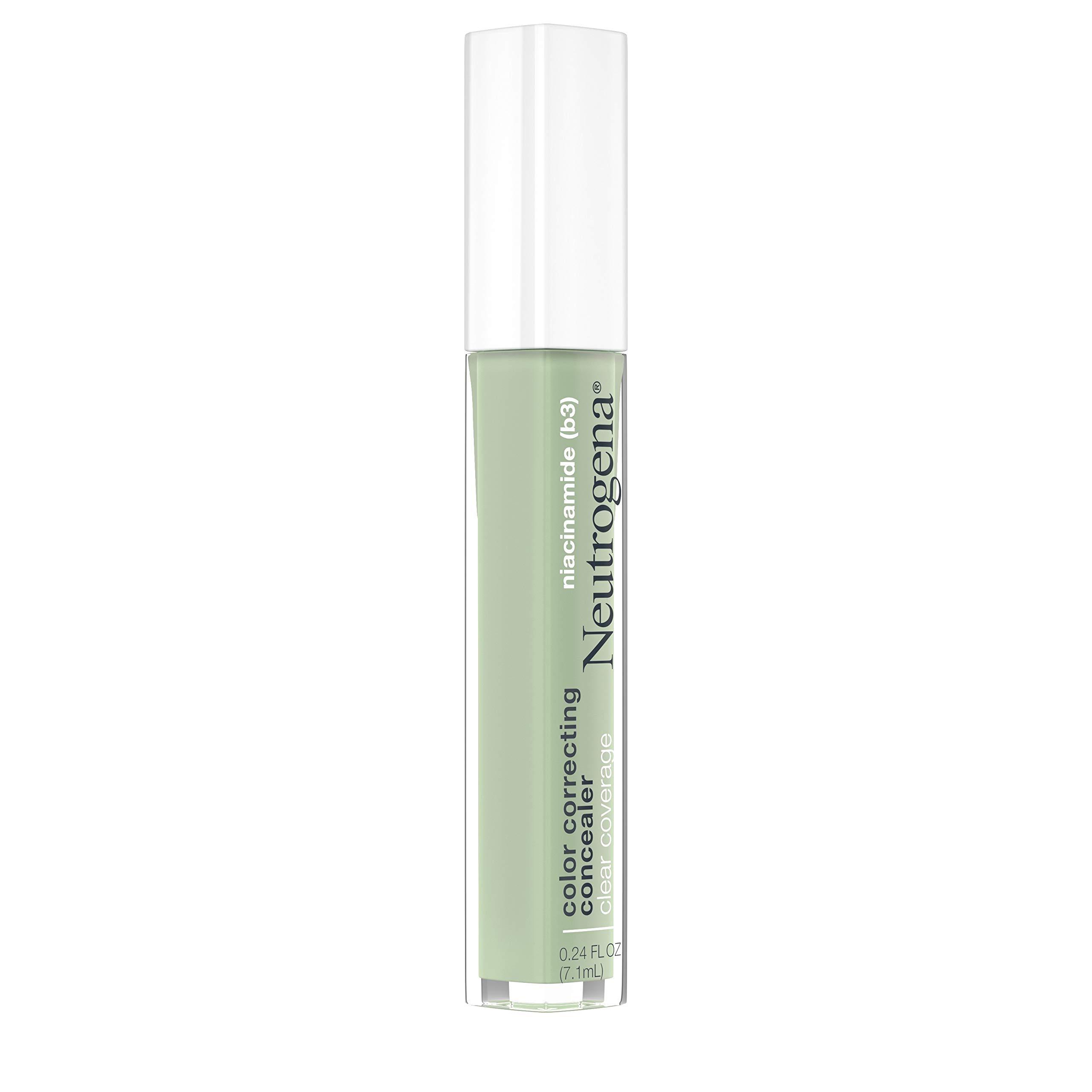 Neutrogena Neutrogena Clear Coverage Color Correcting Lightweight Face Concealer Makeup with Niacinamide & Green Pigment to Help Reduce Redness, 0.24 Fl Oz