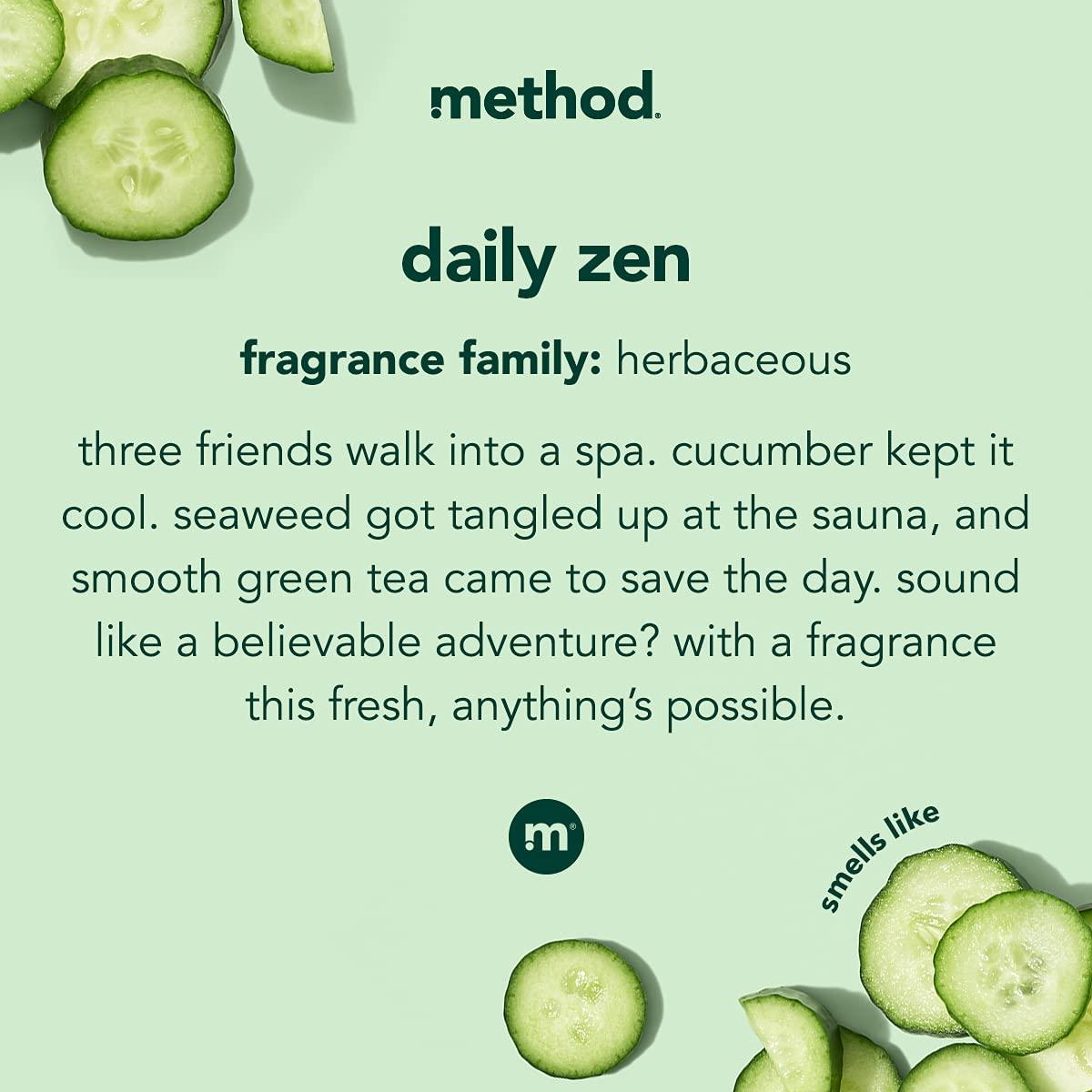 Method Method Body Wash, Wind Down and Daily Zen Scents, 18 oz, Pack of 1 Each