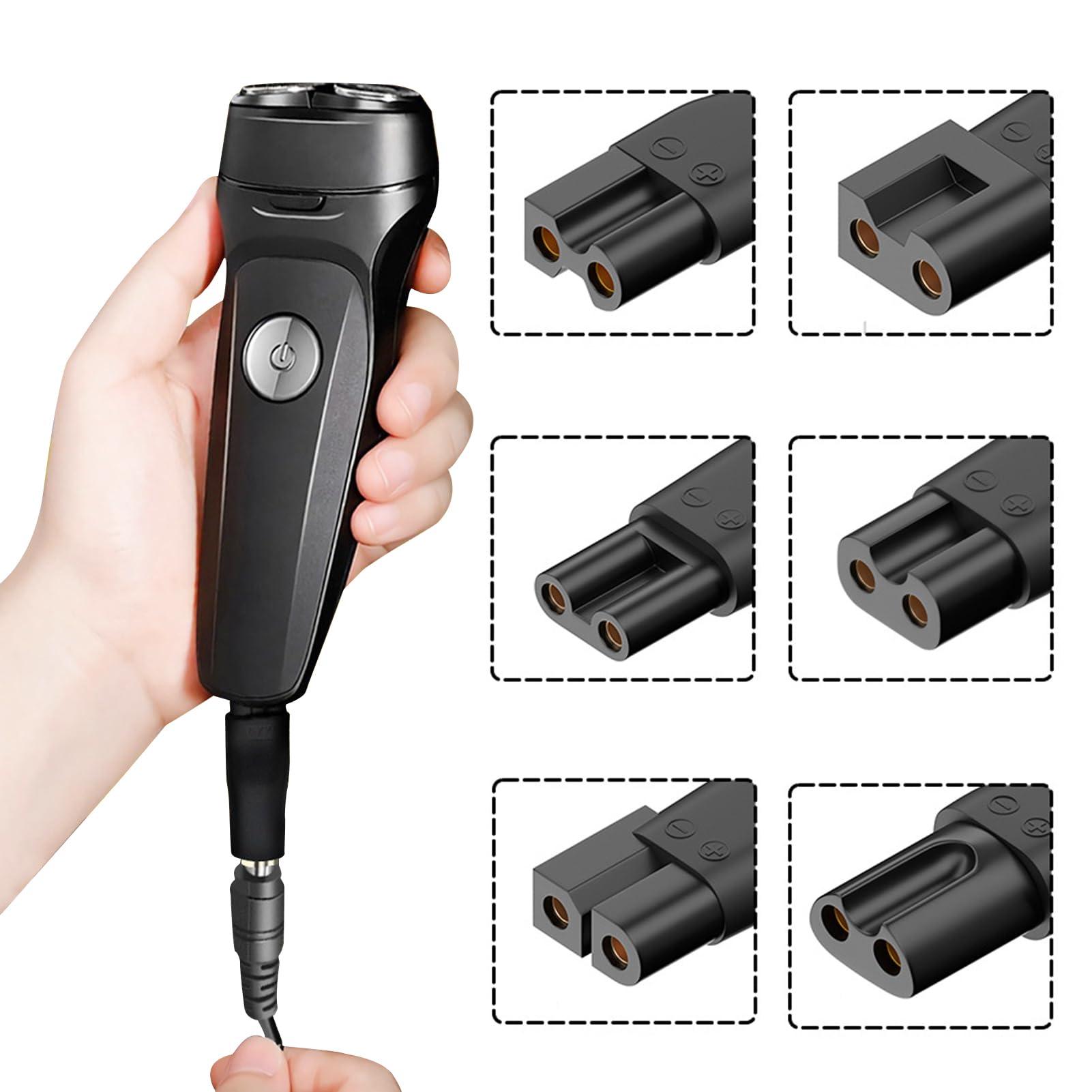 SEEHOM 5V Charger Cord USB Adapter for Electric Hair Clippers, Beard Trimmers, Shavers, Beauty Instruments, Electric Hairdressers, Desk Lamps, Purifiers Power Supply Charging Cable 7 PCS Set