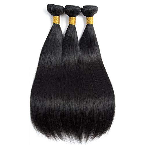 WM Beauty 3Bundle 300g 100% Brazilian Virgin Hair Straight Weave Human Hair Extension Weft (12 14 16)