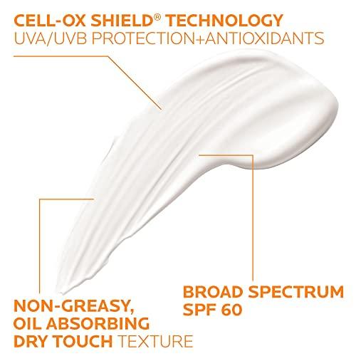La Roche-Posay La Roche-Posay Anthelios Clear Skin Sunscreen Dry Touch SPF 60, Oil Free Sunscreen For Face, Oil Absorbing, Broad Spectrum SPF + Antioxidants, Non-Greasy, Oxybenzone Free, Travel Size