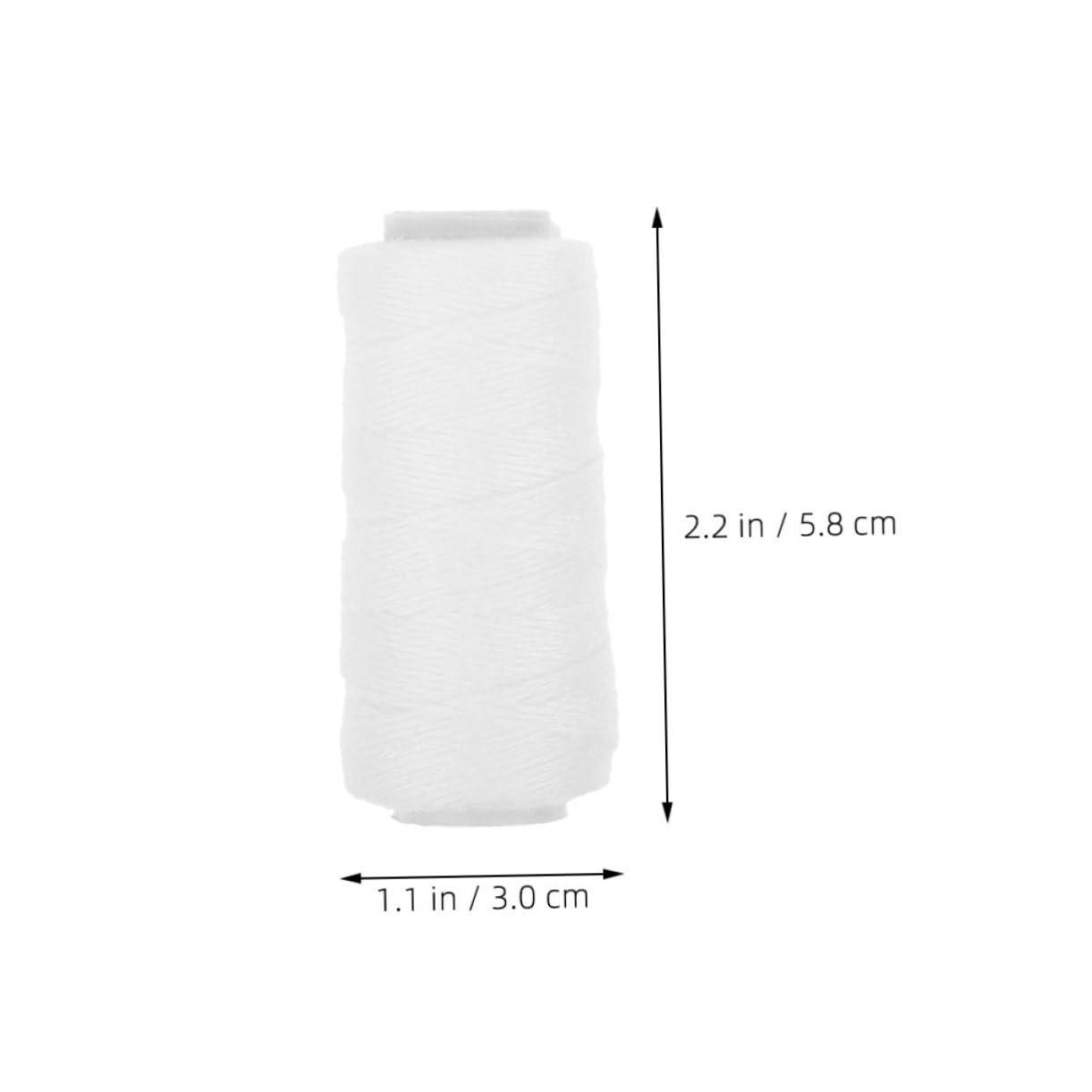 Hemoton Hemoton 5 Rolls Face Puller Hair Threading Tool Thread Threading Machine Thread Hair Removal Machine Thread Hair Epilator Thread Eyebrow Threading Thread Cotton Thread White