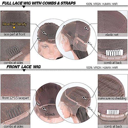 JYZ JYZ Full Lace Human Hair Wigs Burmese Wet Curly Hair 150% Density Full Lace Wigs Human Raw Hair Plucked Bleached Knots with Baby Hair 10 inch Free Part