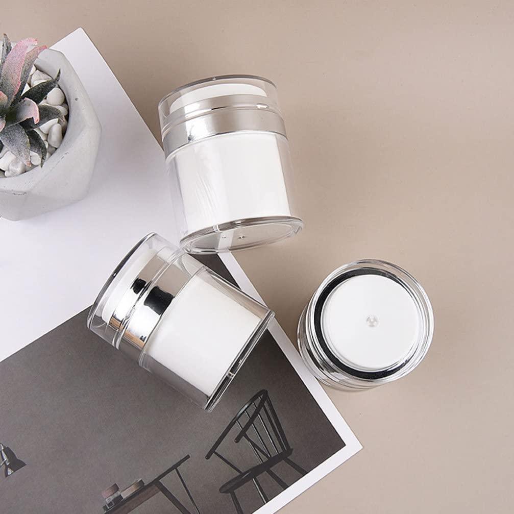 Beaupretty Beaupretty Plastic Shampoo Bottles Clear 3pcs Press Cream Jar Bottles Sun Screens Lotion Lotion Bottle Refillable Bottle Airless Container Cream Dispensers Cream Bottles Pp Vial Travel