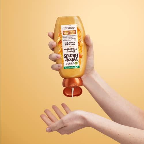 Garnier Garnier Whole Blends Honey Treasures Repairing Shampoo, for Dry, Damaged Hair, 22 Fl Oz, 2 Count (Packaging May Vary)