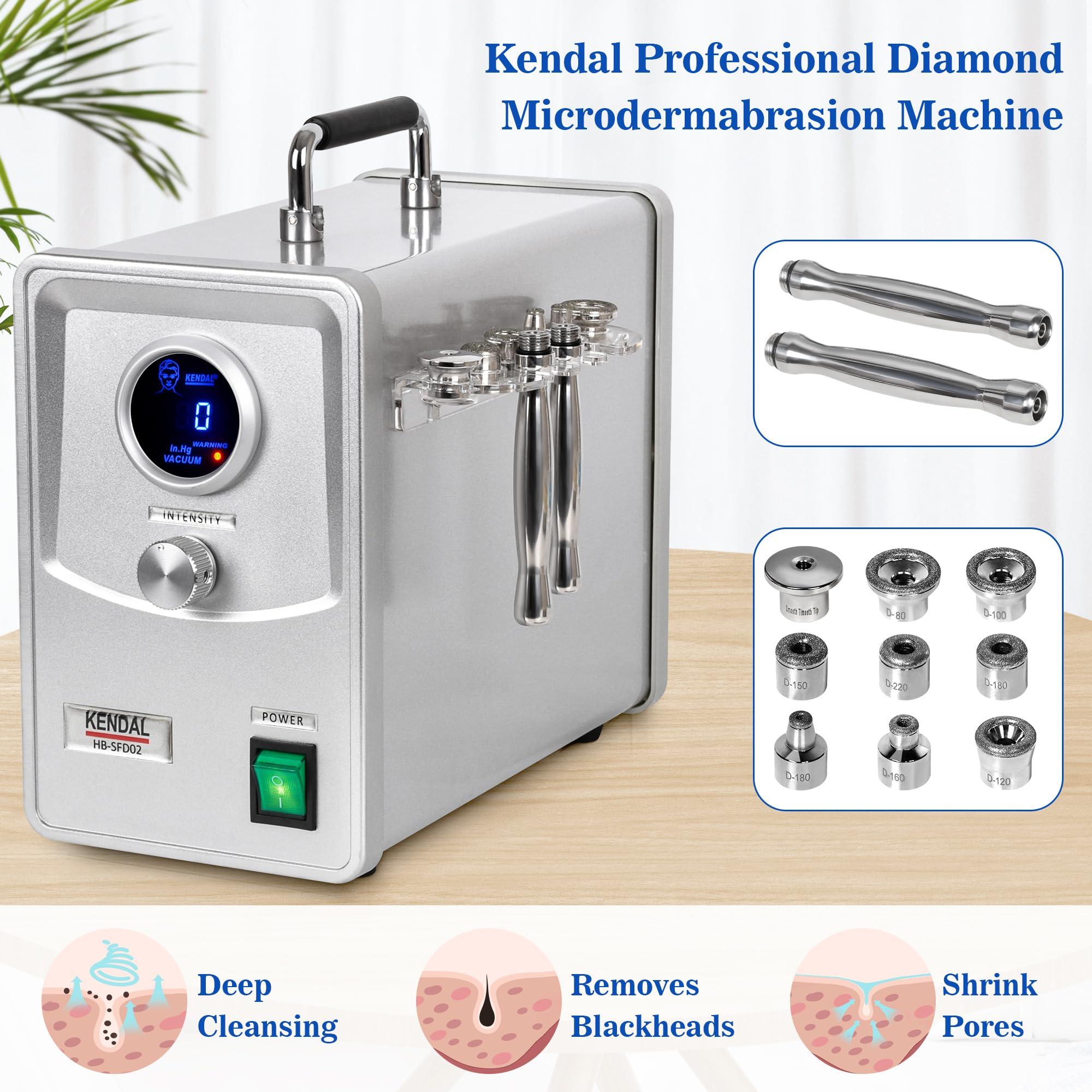 Kendal Kendal Professional Diamond Microdermabrasion Machine, Dermabrasion Facial Skin Care Equipment with Digital Display also good for home use 110V-220V HB-SFD02