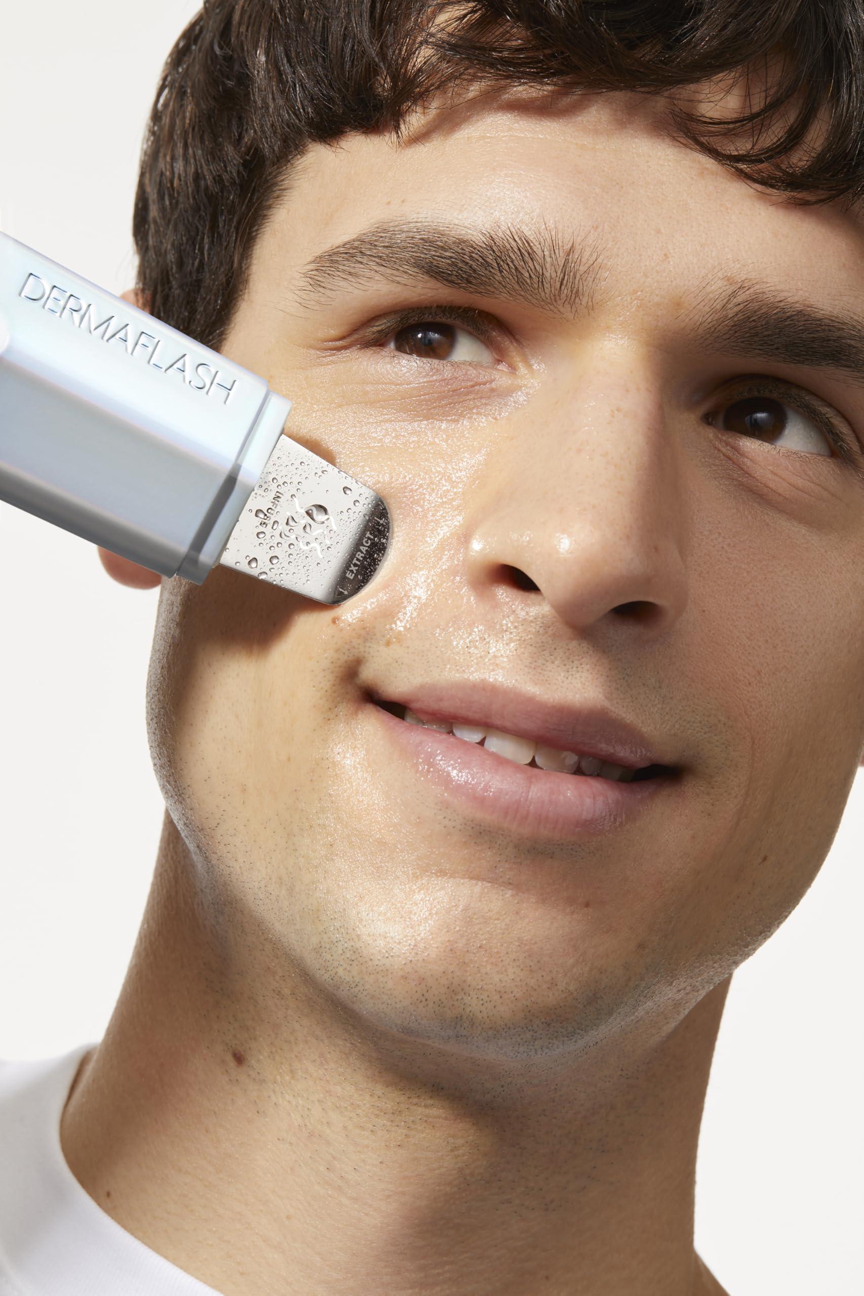 DERMAFLASH DERMAFLASH DERMAPORE+ Skin Care Device, Ultrasonic 2-in-1 Pore Extractor and Serum Infuser, Holiday Metallic