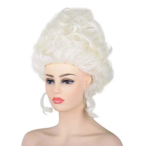 Wraith Of East 18th Century Baroque Marie Antoinette Wigs Ladies Adult Halloween Cosplay Accessories (Ivory)