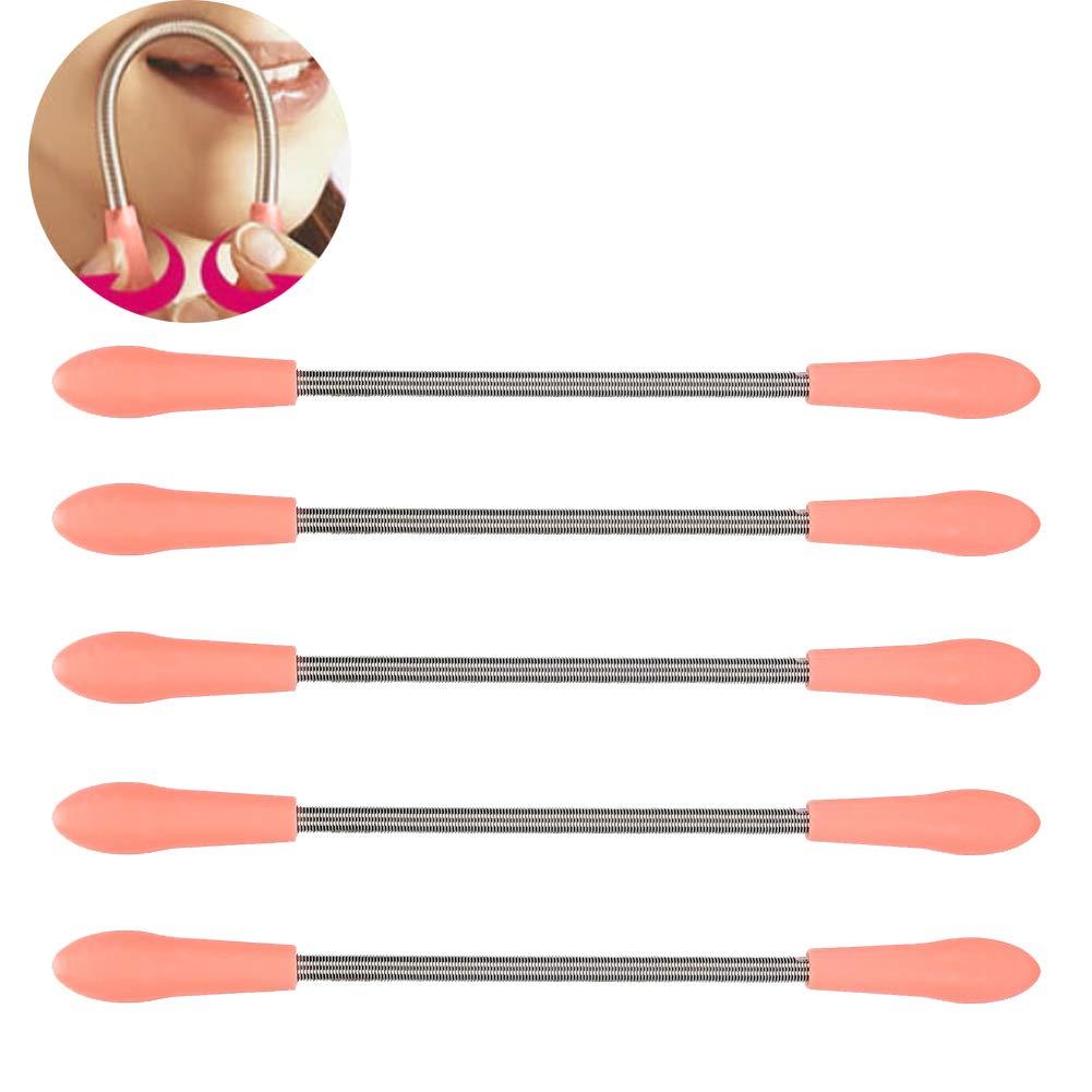 Generic Generic Facial Hair Remover Spring, Threading Epilator 5pcs Kit with PP Stainless Steel Material for Facial Cheek Chin Hair Removal