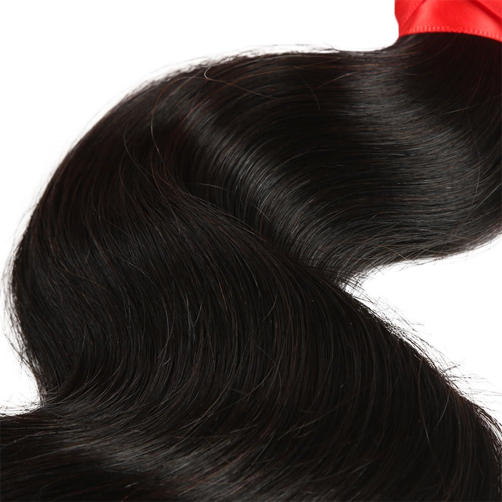 Youllyuu 30 Inch Human Hair Bundles For Women Body Wave Hair Extensions Natural Brazilian Single Bundles NATURAL 14 16 18 20#8A