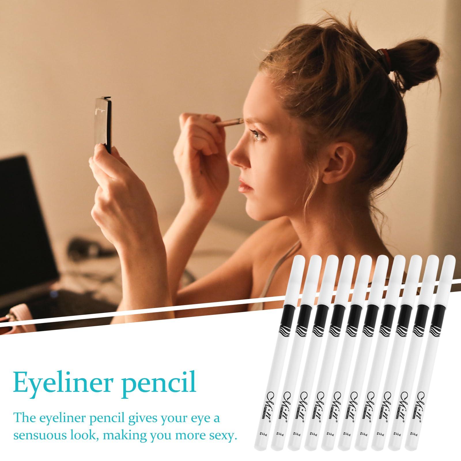 MAGICLULU MAGICLULU 20pcs White Eyeshadow Eyeliner Highlighter Eye Liner Pen White Lying Silkworm Pencil Professional Make up Pencil for Woman Makeup