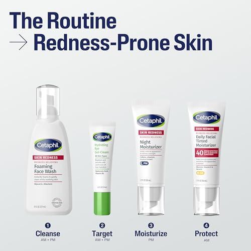 Cetaphil CETAPHIL Redness Relieving Daily Facial Moisturizer SPF 20, 1.7 fl oz, Broad spectrum Sunscreen, Neutral Tint, For Redness-Prone Skin